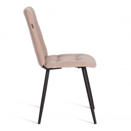 Стул обеденный Асти флок , 47х54х86, бежевый, 7 / Asti_1