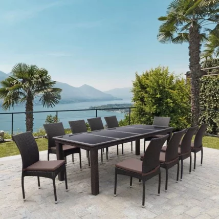 Комплект плетеной мебели Т438/Й380А-В53 Бровн 10ПCС / T438/Y380A-W53 Brown 10PCS_0