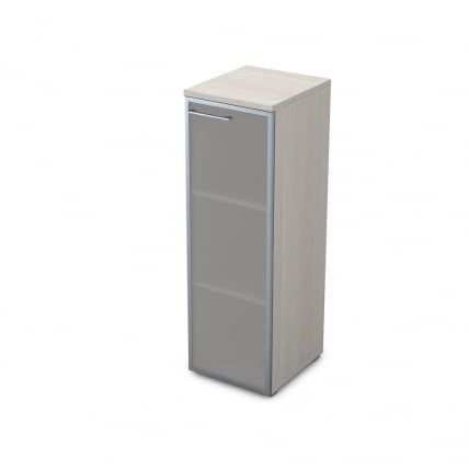 Пенал средний со стеклом левый ГЛОСС ЛИНЕ 9НЛ.017.6 Иворй / GLOSS LINE Ivory_0