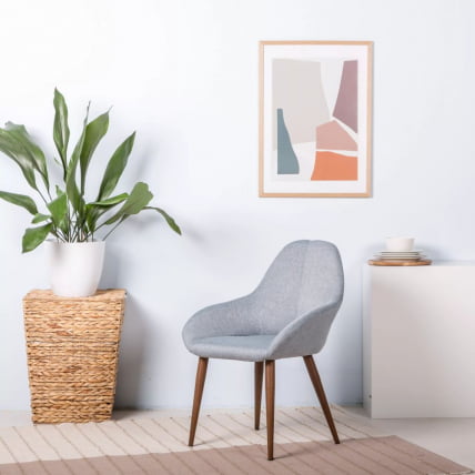 Стул Кент Сер/Натуральный Дуб / Kent_3