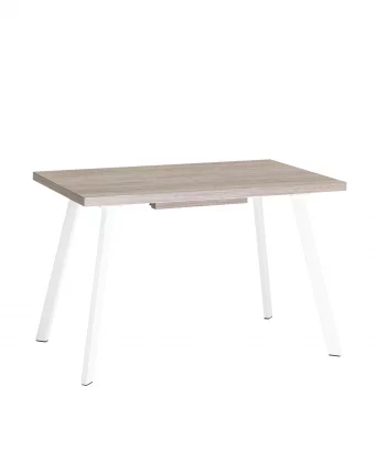 Стол обеденный раскладной Плаин раскладной 116-158*74 Дуб Ан/белый / Plain_0