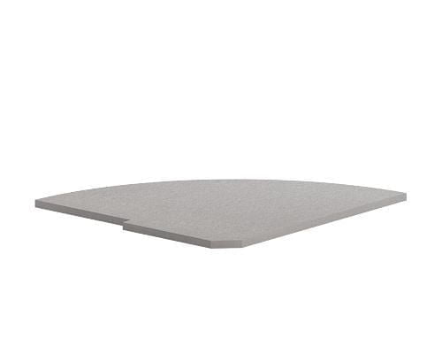 Полка заверщающая для угловой стойки ПC-5.2 Л Металлик / PC-5.2 L_0