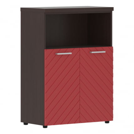 Шкаф с глухими малыми дверьми и топом Торр ЛУКС ТЛМC 85.3 Венге Магия Красный / Torr LUX TLMC_0