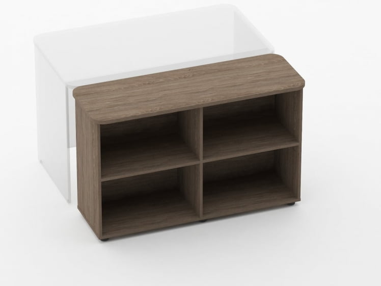 Тумба приставная к столу Глассй 3.18.102 Дуб Верцаска / Glassy_0