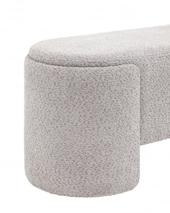 Банкетка Такс букле Светло-серый / Taks_2