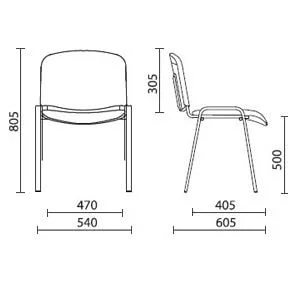 Офисный стул ИСО БЛАCК C-38 / ISO BLACK C-38_1