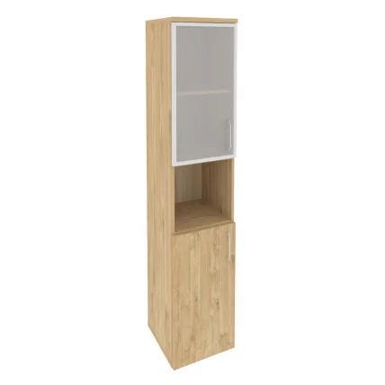 Шкаф высокий узкий левый ОНИКС О.СУ-1.4Р(Л) Тиквуд Светлый / ONIX O.SU-1.4R(L)_0