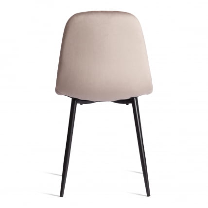 Стул БРЕЕЗЕ (мод. 4724) Велюр/металл , 44 х 53 х 87 см, Коффее (кофейный) ХЛР9 / черный / BREEZE (mod. Coffee HLR9_3