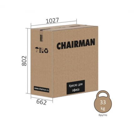 Кресло руководителя CХАИРМАН 409 экокожа Черный / CHAIRMAN_6