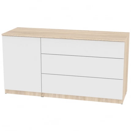 Комод Калисто(К46)699х1352х468ПУСХтоОПЕН(ДСС-Белый) / Калисто(K46)699х1352х468PUSHtoOPEN(ДСС-Белый)_0