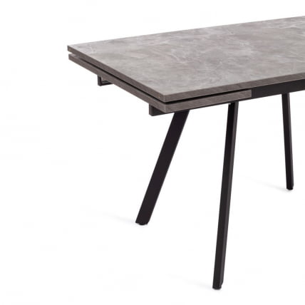 Стол ВИГО ЛДСП/ХПЛ/металл, 120 кс 80 кс 30 х 30 х 75 см, Мрамор черный/черный / VIGO ЛДСП/HPL/металл, x x_7
