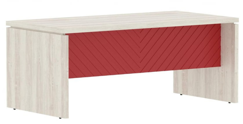 Стол руководителя Торр ЛУКС ТЛСТ 189 Сосна Эдмонд Красный / Torr LUX TLST_0