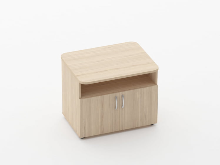 Тумба под оргтехнику Глассй 3.16.10 Бук светлый / Glassy_0