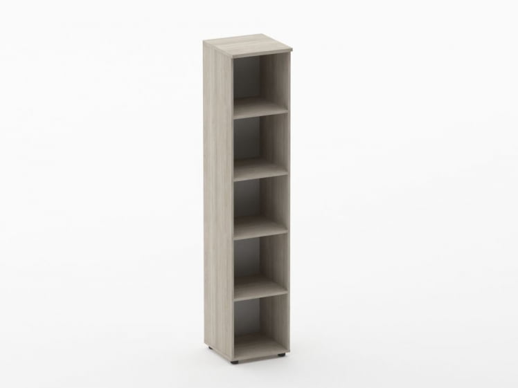 Шкаф высокий открытый Твин 16.16.12 Дуб Сантана светлый / Twin_0