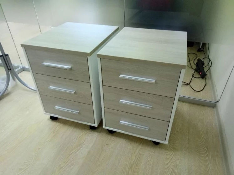 Тумба подкатная Дека 9.05.01 Дуб Сантана светлый/Белый / Deka_5