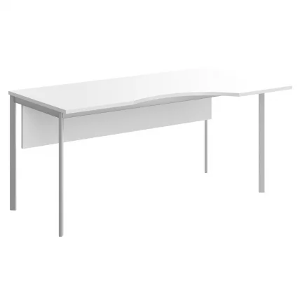 Стол эргономичный ИМАГО-С CА-2СД(Л/Р) белый алюминий / IMAGO-S CA-2SD(L/R)_0
