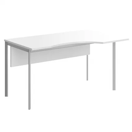 Стол эргономичный ИМАГО-С CА-1СД(Л/Р) белый алюминий / IMAGO-S CA-1SD(L/R)_0