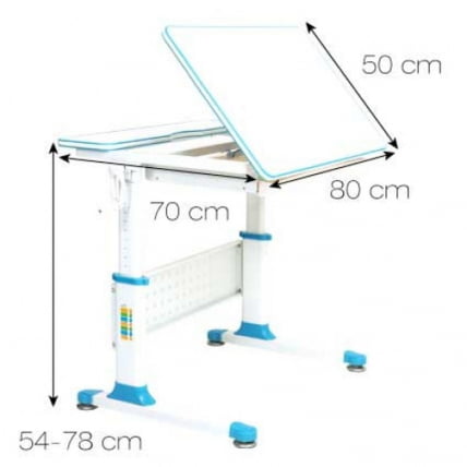 Парта растущая РИФФОРМА Комфорт-80 Белый Розовый / RIFFORMA Comfort-80_1