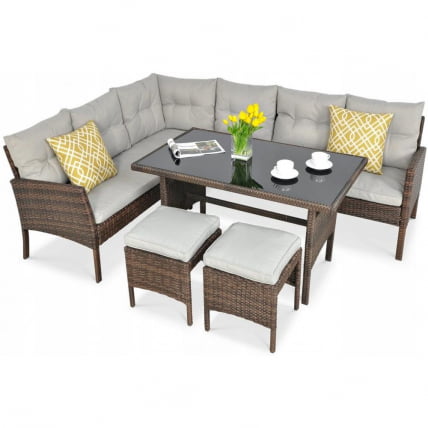 Комплект плетеной мебели АФМ-107А Бровн / AFM-107A Brown_0