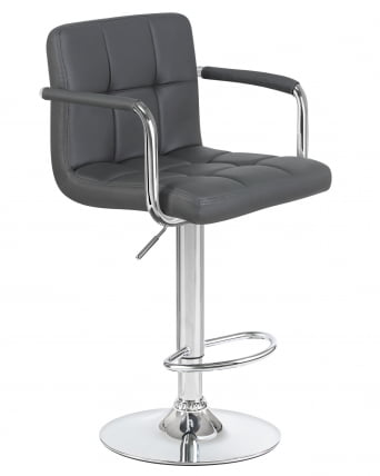 Стул барный ДОБРИН КРУГЕР АРМ Серый / DOBRIN KRUGER ARM_1