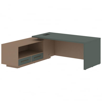 Стол руководителя левый ВЕЛИОН ВCТ 2119 Л Нефрит Кобра / VELION VCT L_0