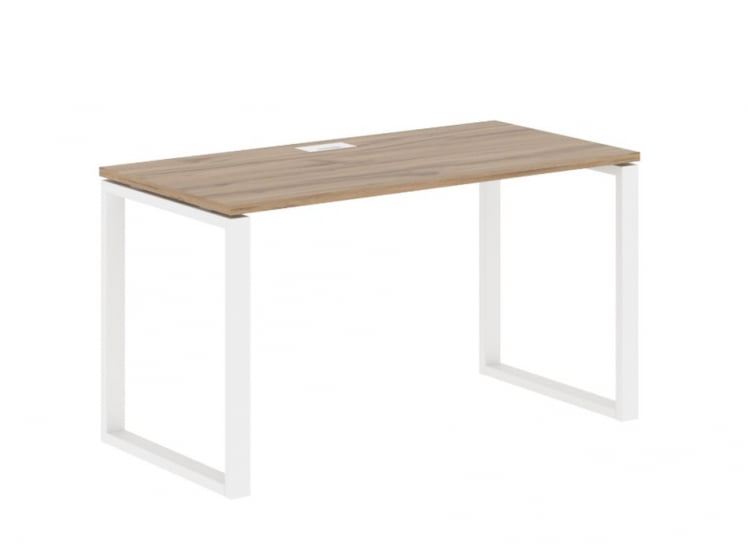 Стол письменный ЕДИС ЕКСТ 1367 Дуб Денвер светлый Белый / EDIS EQST_0