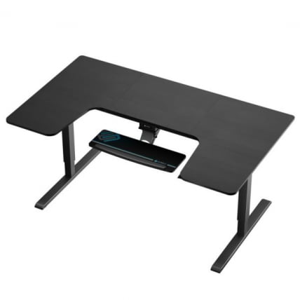 Стол для компьютера (для геймеров) У-образной формы с электрической регулировкой по высоте и трансформируемыми полками Еурека У-71 / U-образной Eureka U-71_4