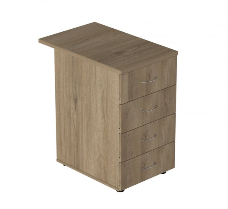 Тумба приставная с замком Р.Т-4.2 ЗЦ Ясень светлый_0