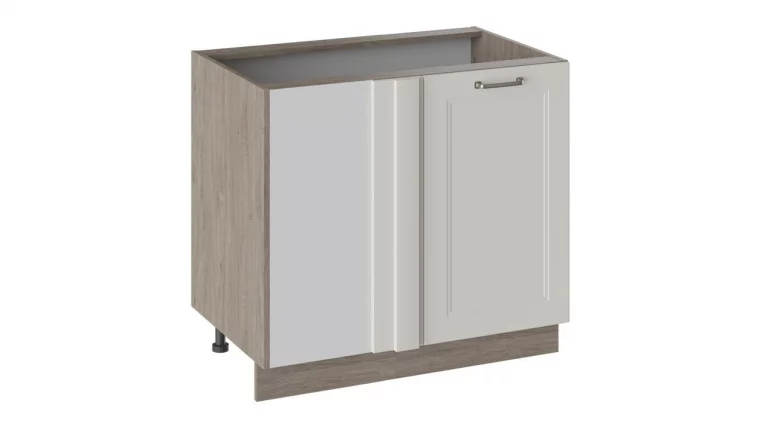 Шкаф напольный с планками для формирования угла Одри Н_72-90_1ДРпУ Дуб Сонома трюфель/Бежевый шелк_0