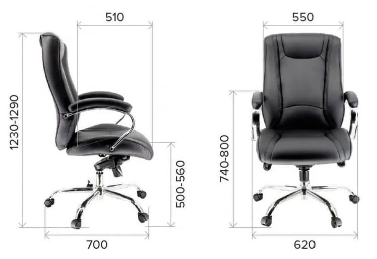 Кресло руководителя Кинг М экокожа Кремовый / King M_4