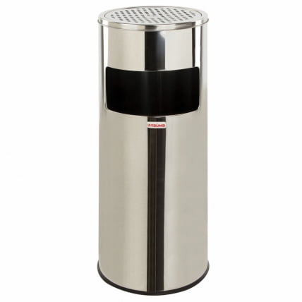 Урна с пепельницей ЛАИМА ПРОФЕССИОНАЛ 27 литров Серебристый / LAIMA PROFESSIONAL_0