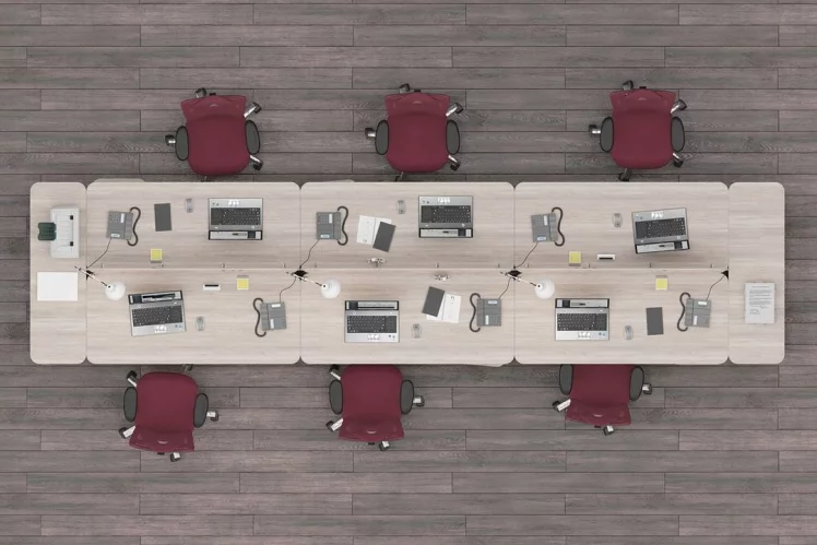 Набор мебели для персонала Глассй №1 / Glassy_3