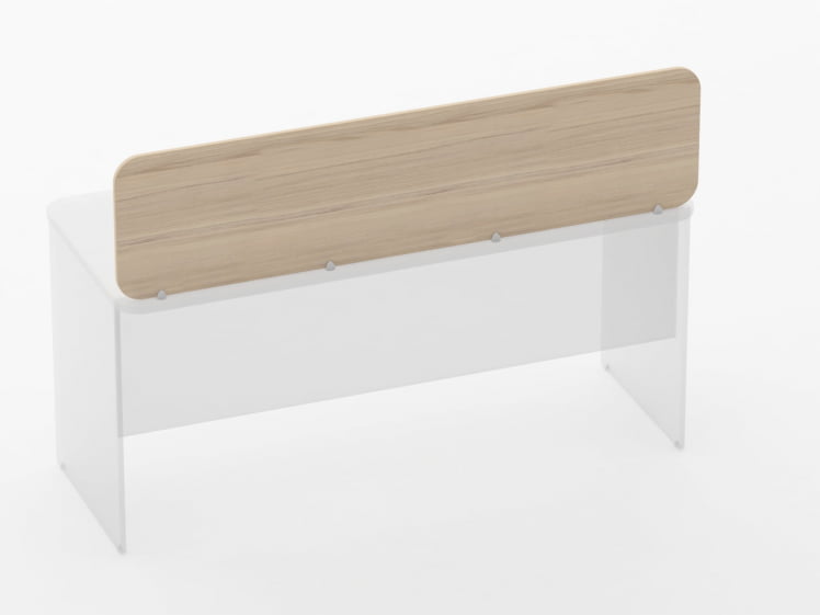 Экран разделительный прямой Глассй 5.14.16 Бук светлый / Glassy_1