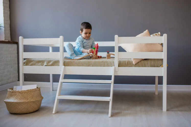 Лестница к кроватям 1600*800 РооРоом ВК-101 Белая / RooRoom VK-101_2