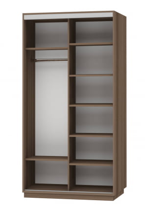 Шкаф-купе двухдверный Экспресс Дуо 1200х2200х Улица/Ясень шимо тёмный / 1200х2200h_1