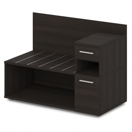 Тумба багажная с ящиком и дверью правый Орната 	Н-444 Пр Дуб Честерфилд / Ornata_0