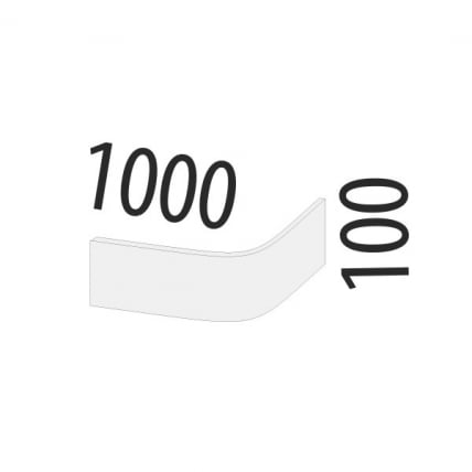 Радиусный цоколь 1 м ЦП 01.100_2