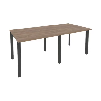 Стол переговорный (2 столешницы) ОНИКС О.МП-ПРГ-2.1 Дуб Аризона/Антрацит / ONIX O.MP-PRG-2.1_0