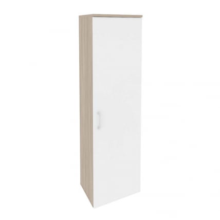 Гардероб узкий (правое исполнение) ОНИКС О.ГБ-1(Р) Дуб Аттик/Белый / ONIX O.GB-1(R)_0