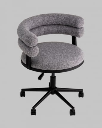 Стул офисный Понтй серый черные ножки / Ponty_11