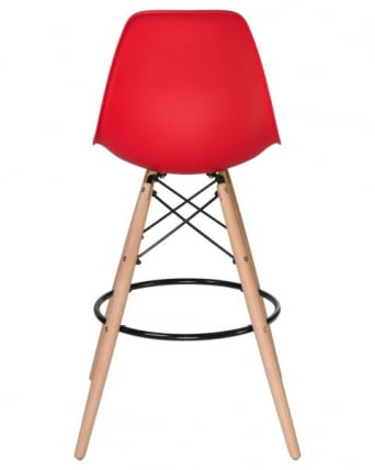 Стул барный ДОБРИН ДСВ БАР (ножки светлый бук, цвет сиденья красный (Р-02)) 2 шт / DOBRIN DSW BAR (R-02))_4