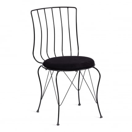 Стул ЛАЛИТА (мод. 172) металл/ткань, 44 х 51.5 х 85 см, Блаcк (черный) / LALITA (mod. Black_0