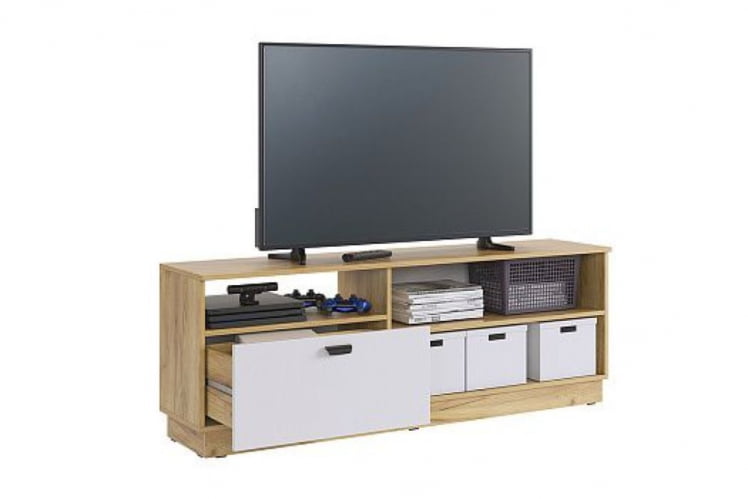 Тумба Моди МГМ-03 дуб крафт золотой/белое дерево / MGM-03_2