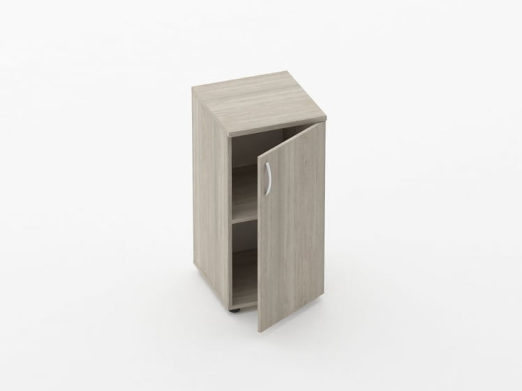 Шкаф низкий закрытый Глассй 6.08.13Пр Дуб сантана светлый / Glassy_1