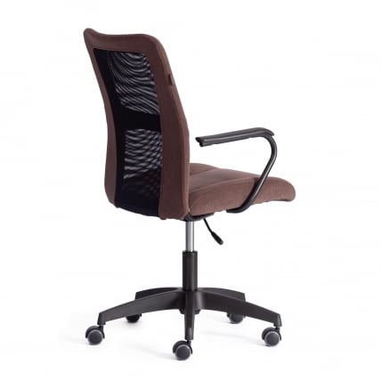 Кресло СТАФФ СТАФФ флок/ткань, коричневый/черный, 6/В-11 / STAFF STAFF 6/W-11_2