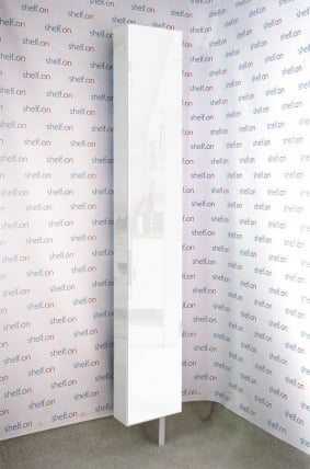 Поворотный шкаф в белом стекле Лупо Вхите Белый / Lupo White_1