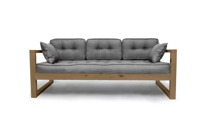 Диван трехместный ДЕмоку Д-3 серебристо-серый_холодный серый / DEmoku_0