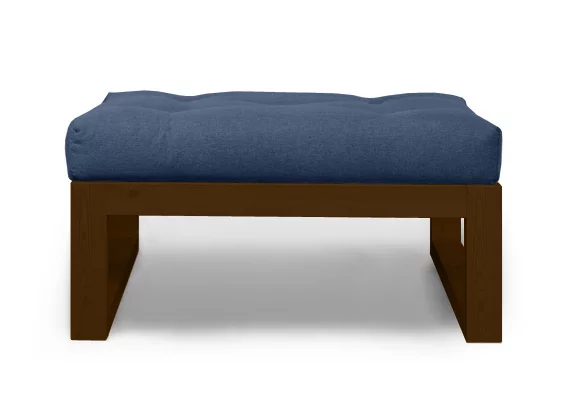 Пуфик Демоку СТ небесно-голубой_темный дуб / Demoku_0