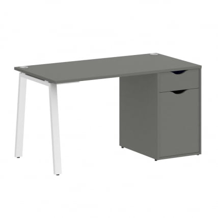 Стол письменный ХОМЕ ОФФИCЕ ВР.СП-3-138.1.А Металлик/Белый металл / HOME OFFICE VR.SP-3-138.1.A_0
