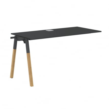 Рабочая станция Форта ФИСТ 1367 Черный графит Дуб Гамильтон / Forta FIST_0